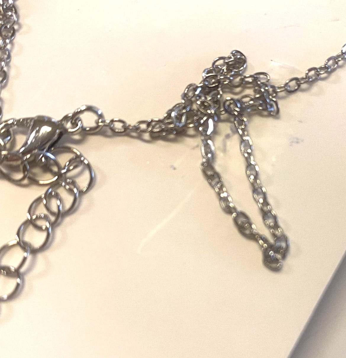 Silver  1" Crucifix Necklace with Faux Pearls, New #AB-353-R2 necklace Jewelry & Watches:Fashion Jewelry:Necklaces & Pendants