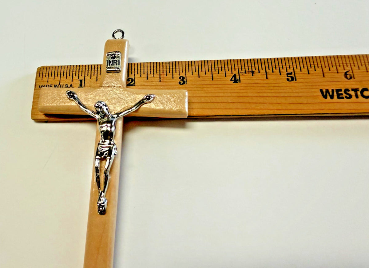 Walnut 5" Crucifix, New #AB-467-R2 - Journeys of Faith
