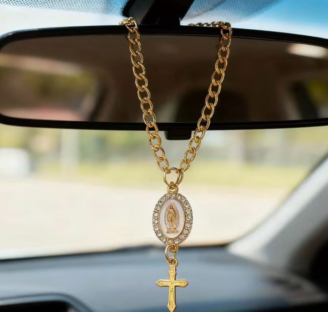 O L of Guadalupe Medal with Cross Devotional  Pendant, New #Gftshp-131 Journeys of Faith Collectibles:Religion & Spirituality:Christianity:Medals