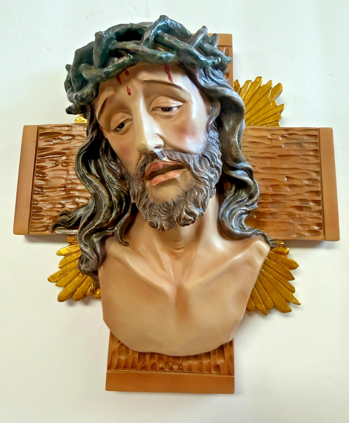 Head of Christ Bust Wall Plaque, New #AB-465-R2 - Journeys of Faith