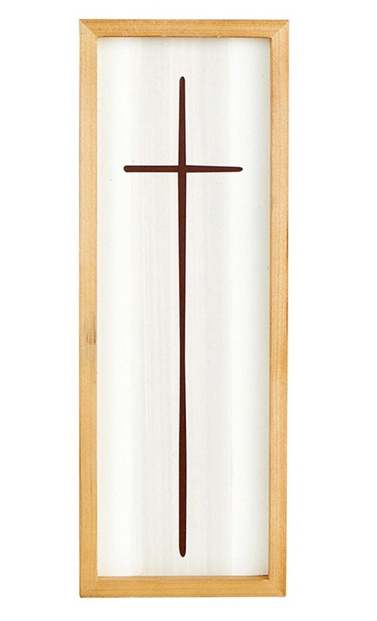 Framed Cross,  12.25" New #AB-254-R2