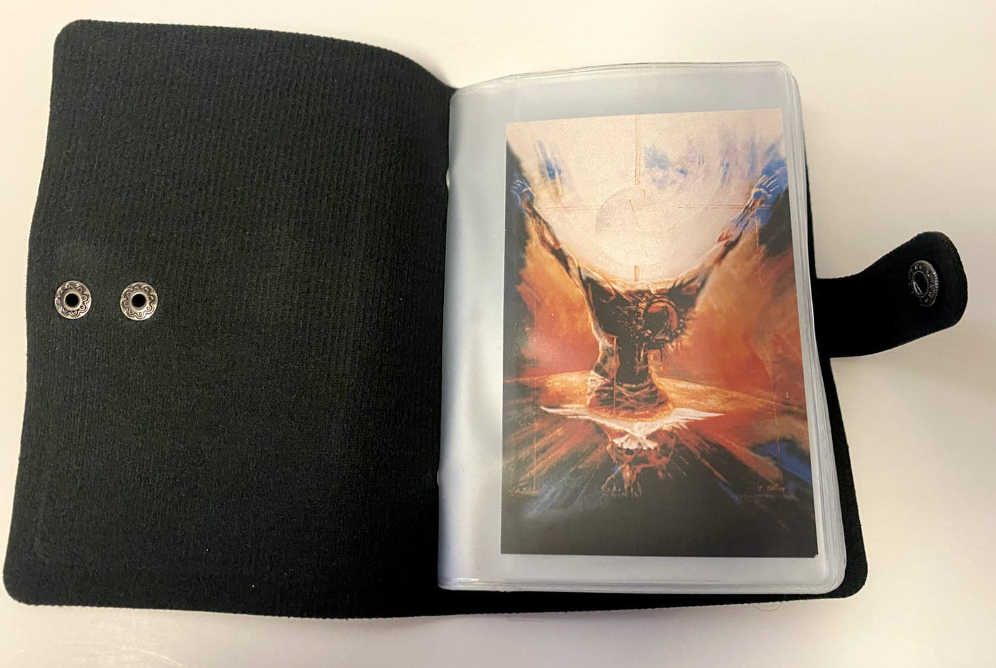 Sacred Heart Brown Holy Card Holder 5.25"  Booklet, New #AB-03 Journeys of Faith Collectibles:Religion & Spirituality:Christianity:Holy Cards