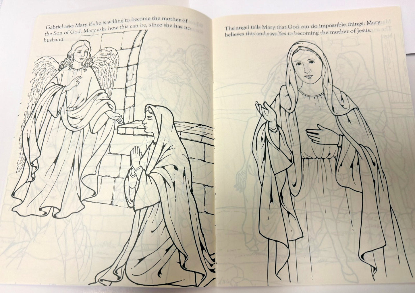 The Life of Mary Coloring Book for Children, New #AB-433-R2