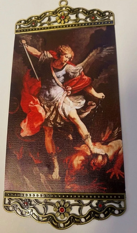 Saint Michael the Archangel Small Canvas, New #AB-026-2 - Journeys of Faith