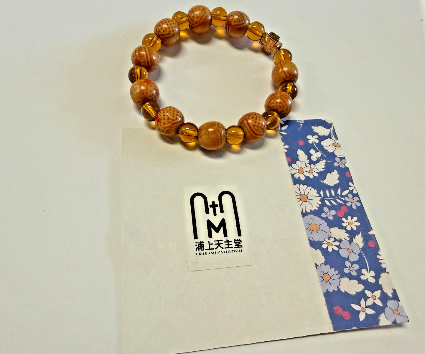 Wood Bead with Cross Bracelet,  New From Japan #Gftshp-144 - Journeys of Faith