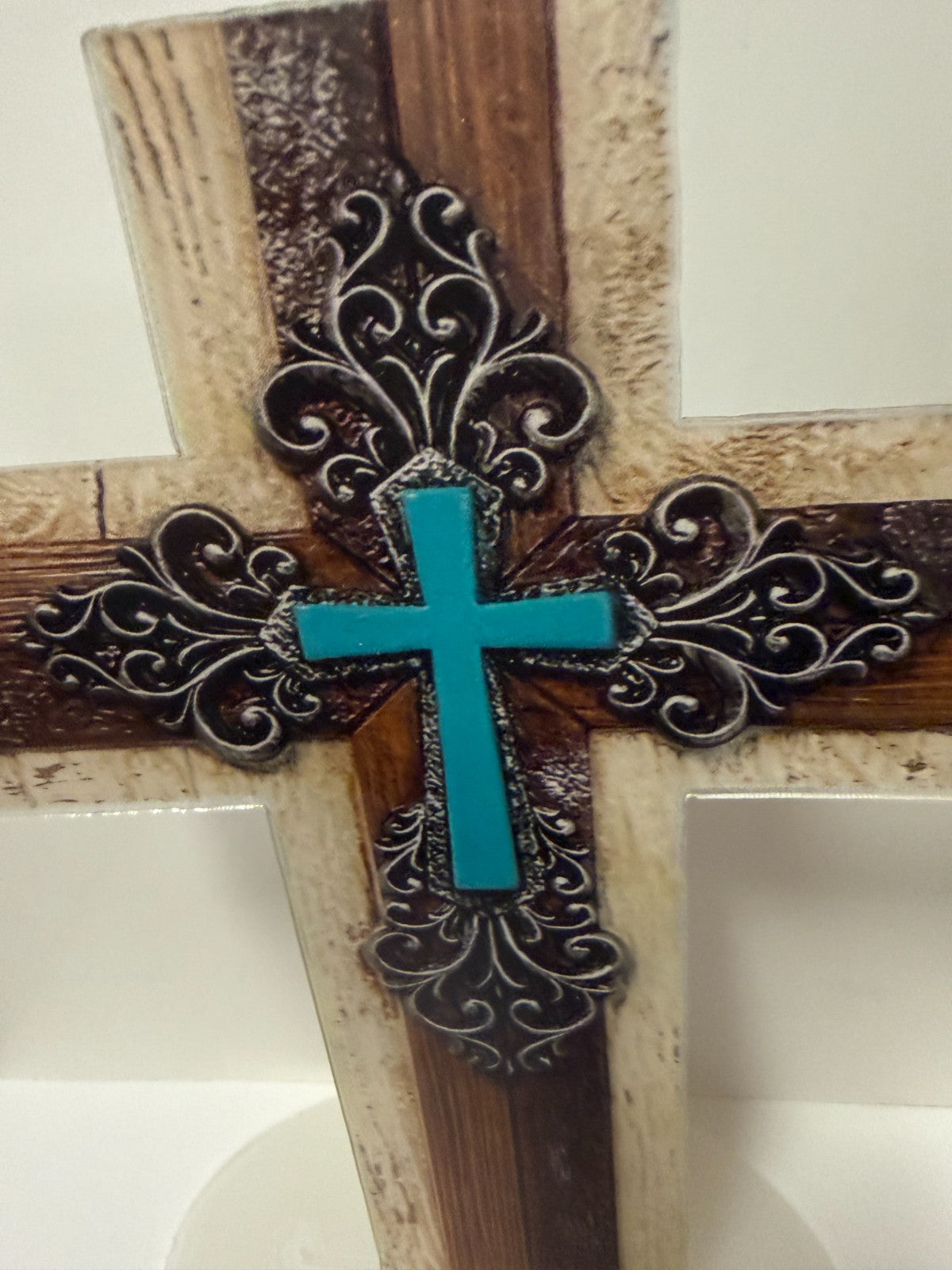 Layered  Acrylic 2-sided Cross, 7.75"  New #Gftshp-206