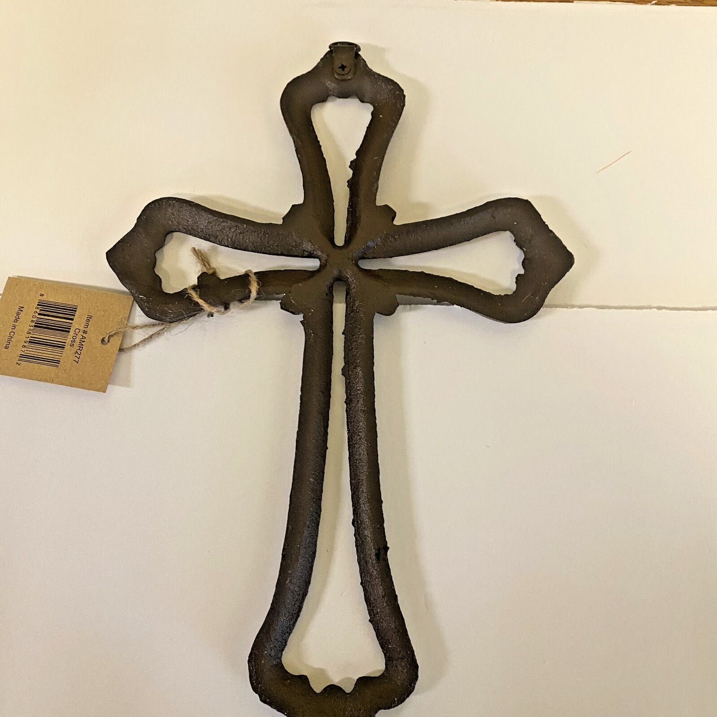 Cast Iron 12" Wall Cross, New #AB-263-2