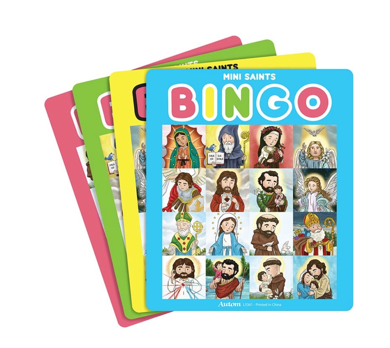 Bingo Game Set with Mini Saints for Children, New #AB-368-R2 - Journeys of Faith
