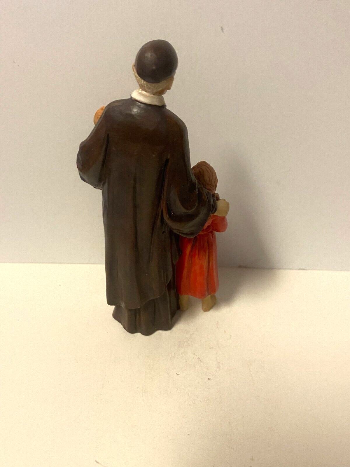 Saint Vincent de Paul small 3.5-inch statue with bio and prayer card, Christian religious collectible by Bob and Penny Lord.