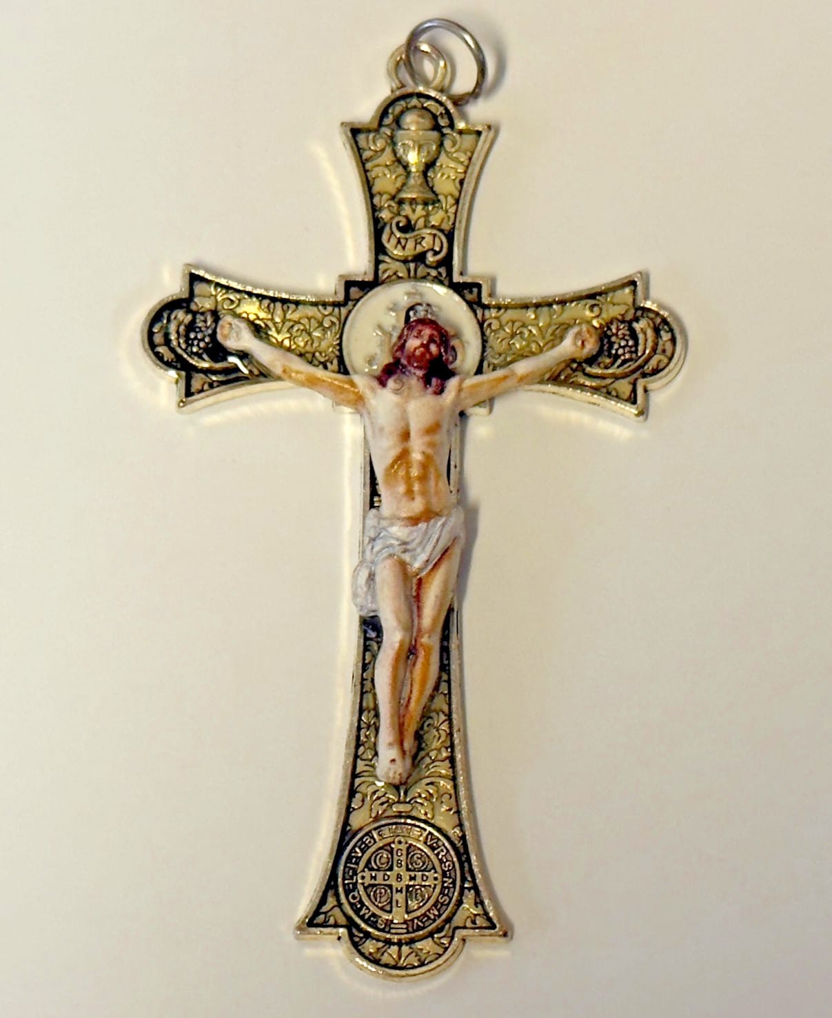 Holy Mass 3" Silver Crucifix Pendant,  New  #AB-294-R2 Journeys of Faith Collectibles:Religion & Spirituality:Christianity:Crucifixes & Crosses