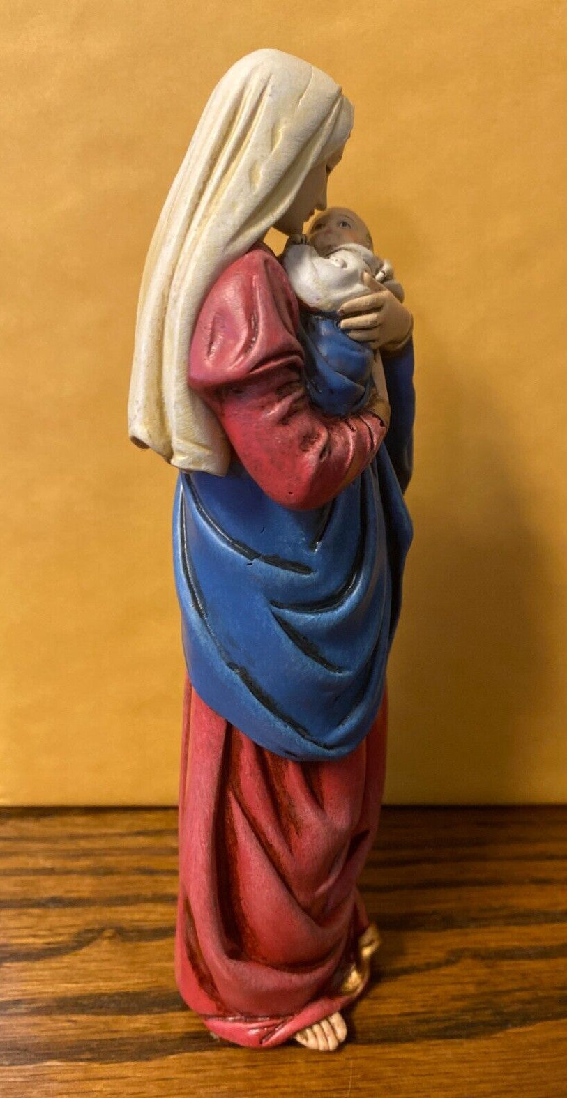 Mother's Kiss/ Blessed Mother & Child Jesus Statue  7 1/4"H  Statue, New - Journeys of Faith