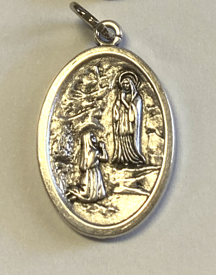 St Bernadette/Our Lady of Lourdes 2 Sided Small Medal, New #MD-093 - Journeys of Faith