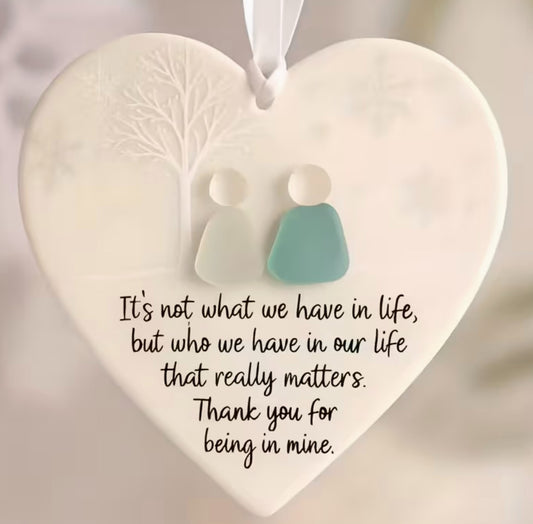 Heart Shape Friendship Ornament, New #Gftshp-156