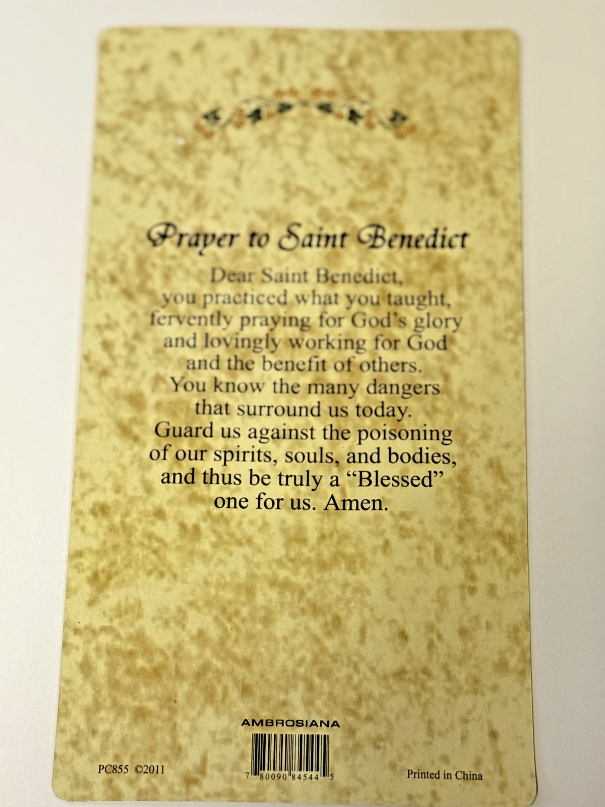 Saint Benedict 5" Wood Cross, New #AB-271-R2 - Journeys of Faith