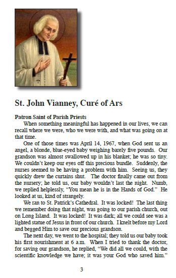 St John Vianney Pamphlet/Minibook, by Bob and Penny Lord - Journeys of Faith