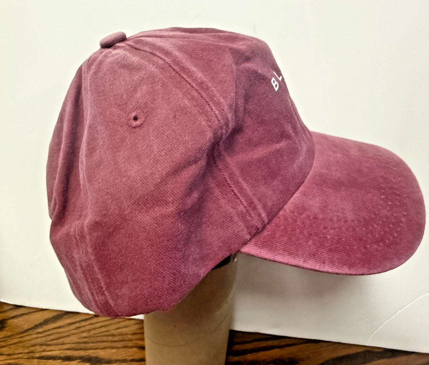 Vintage Distressed "BLESSED" Burgundy Baseball Cap, New # Gftshp-190
