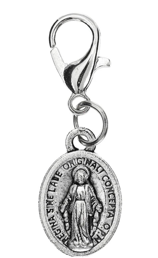 O L of Miraculous Medal Rosary Marker Charm,  New  #AB-438-R2