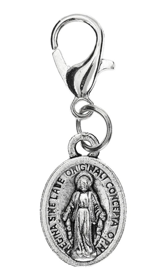 O L of Miraculous Medal Rosary Marker Charm,  New  #AB-438-R2
