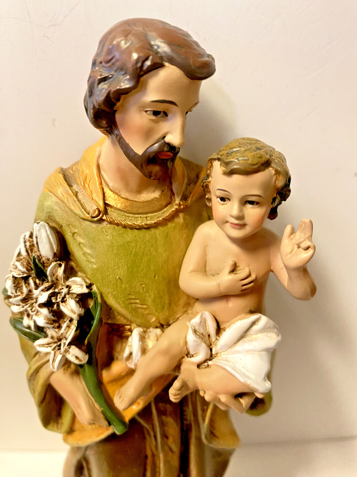 Saint Joseph with Child  8" Statue, New - Bob and Penny Lord