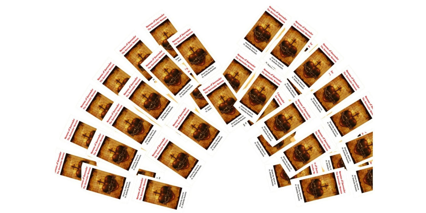 Surrender Novena to the Will of God Trifold Holy Card Packages