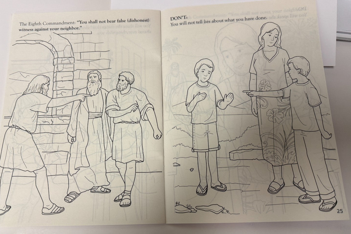 Keeping the 10 Commandments Coloring Book for Children, New #AB-432-R2
