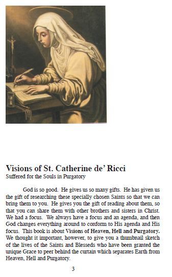 Saint Catherine de 'Ricci Pamphlet/Minibook, by Bob and Penny Lord, New - Journeys of Faith