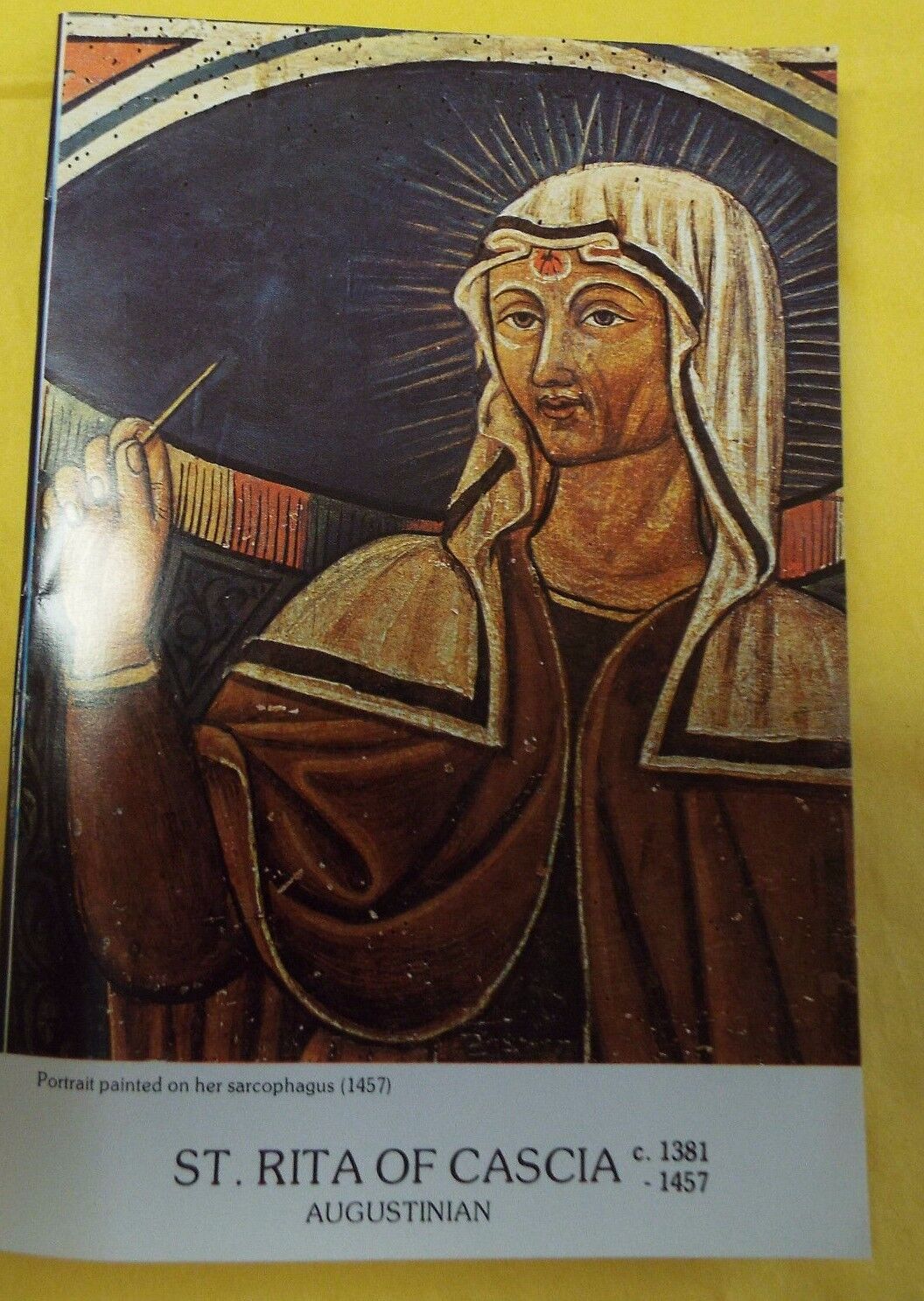 St. Rita of Cascia Biography + Prayer Card, New from Italy - Bob and Penny Lord