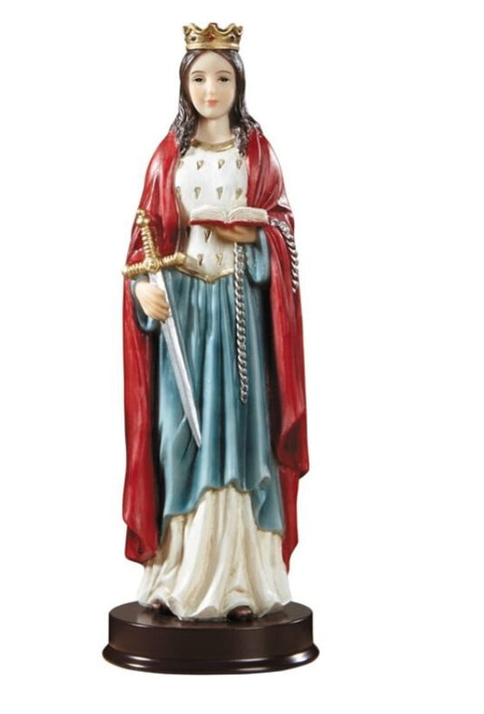 Saint Dymphna 8.75" Statue, New #AB-410-R2