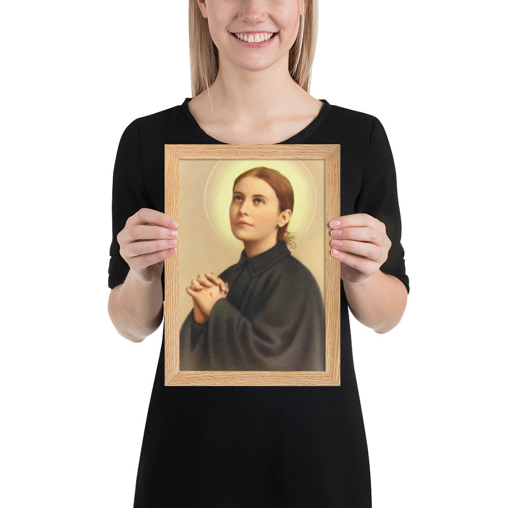 Saint Gemma Galgani Framed matte paper poster - Journeys of Faith
