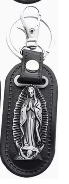 Our Lady of Guadalupe Faux Leather Keychain, New #Gftshp-52 Journeys of Faith Collectibles:Religion & Spirituality:Christianity:Other Christian Collectibles