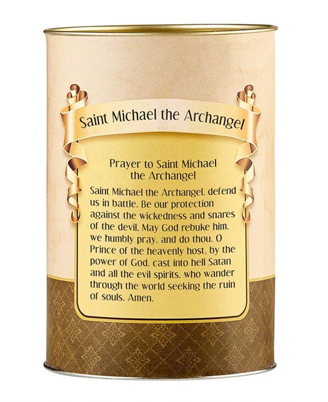 Saint Michael the Archangel  3.75" Votive Candle, New #AB-220