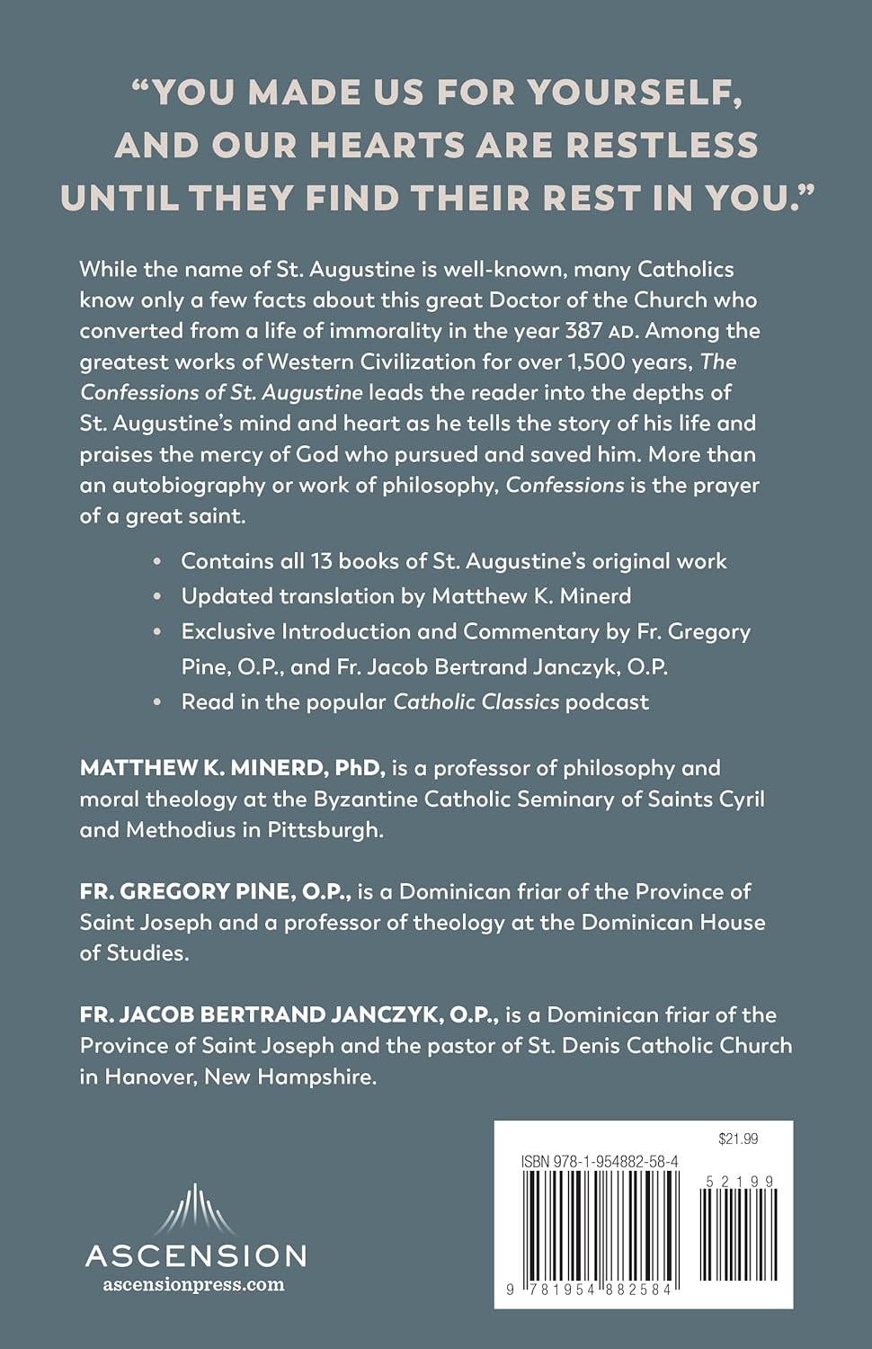 The Confessions of St. Augustine (Catholic Classic) Paperback - Journeys of Faith