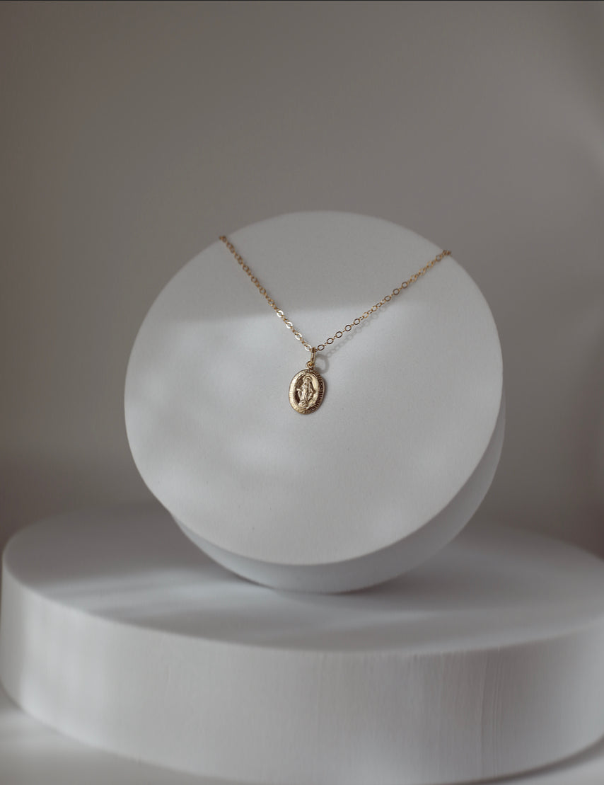 Dainty Miraculous Medal Necklace - Journeys of Faith