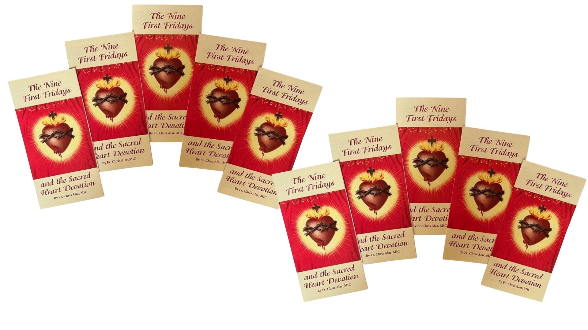The Nine 9 First Fridays and Sacred Heart Devotion 4 Panel Pamphlet Packages - Journeys of Faith