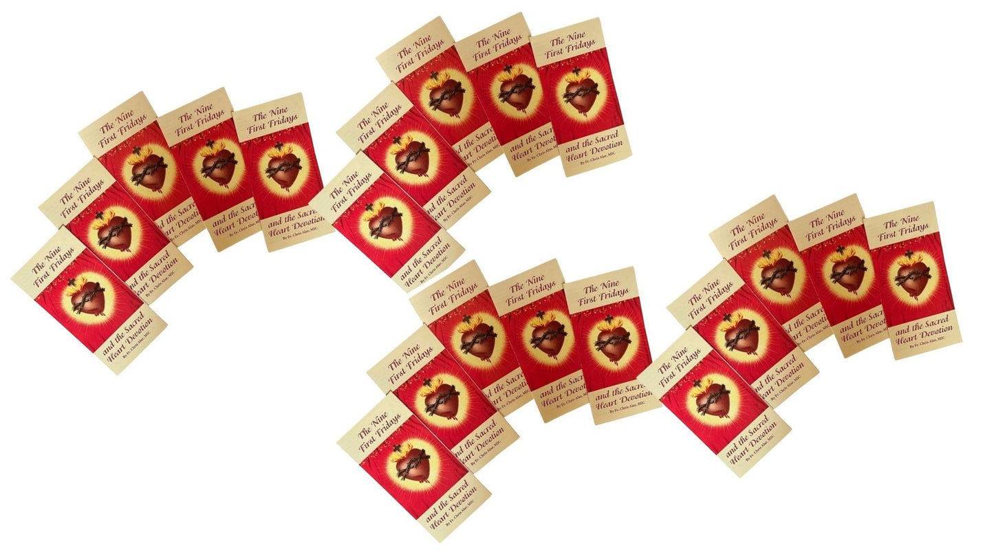 The Nine 9 First Fridays and Sacred Heart Devotion 4 Panel Pamphlet Packages - Journeys of Faith