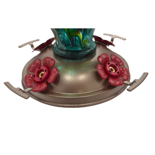 Hand Blown Glass Humming Bird Feeder BA06B