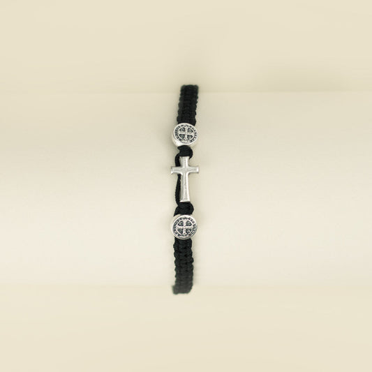 Benedictine Medal and Cross Bracelet - Journeys of Faith