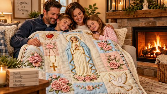 Blessed Mother Small Throw