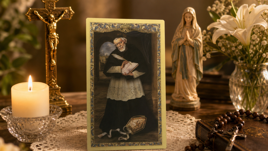Saint Alphonsus Liguori, Patron of Arthritis Sufferers, Prayer Card, New #PCL-35