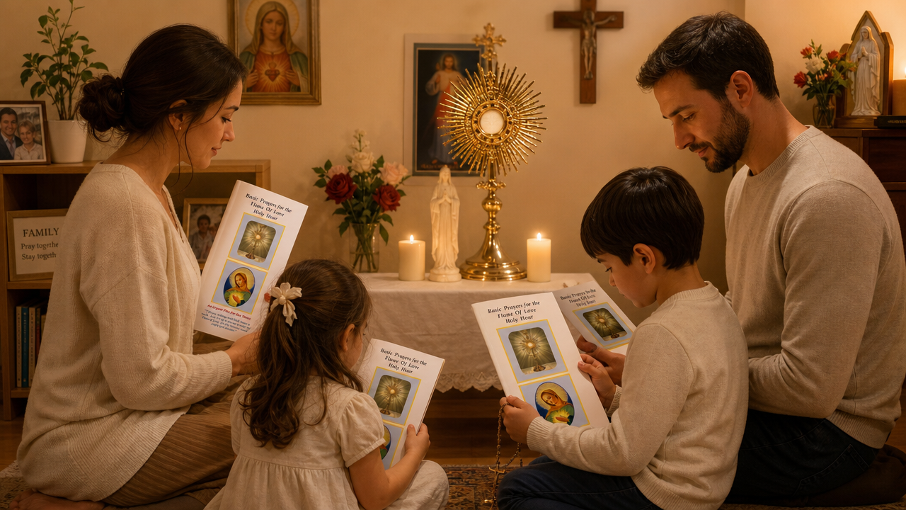 Flame of Love Holy Hour Trifold 3 Pack