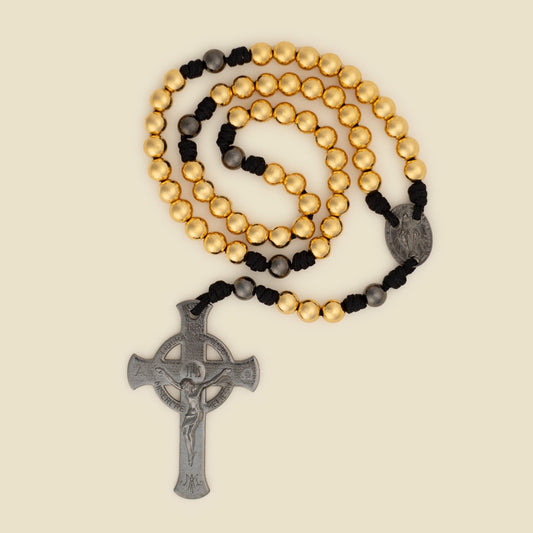 Gold Deliverance Cross Rosary - Journeys of Faith