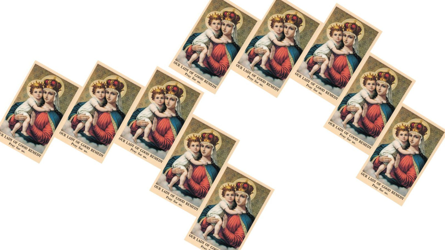 Our Lady of Good Remedy Prayer Card 10 Pack