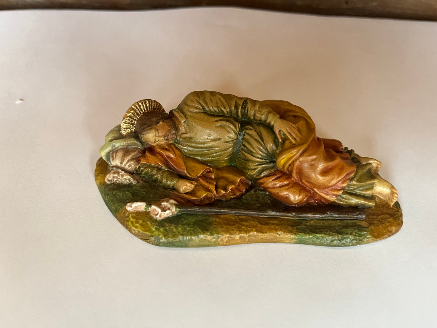 Sleeping Saint Joseph Statue 5 Inch hand painted in Colombia - Bob and Penny Lord