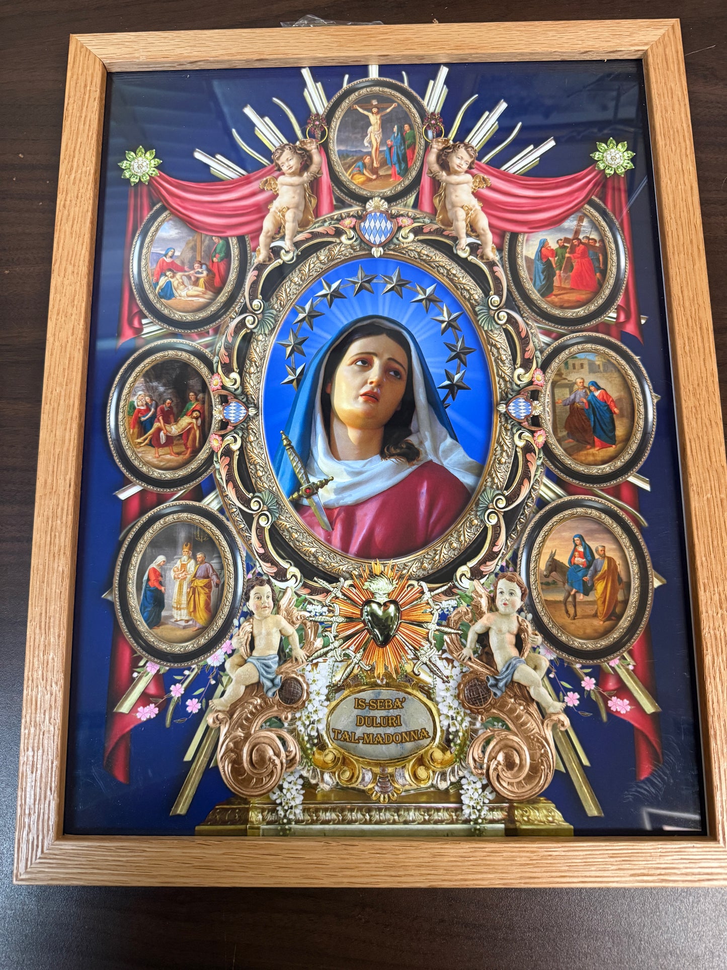 Our Lady of Sorrows Framed Image New #Gftshp-50