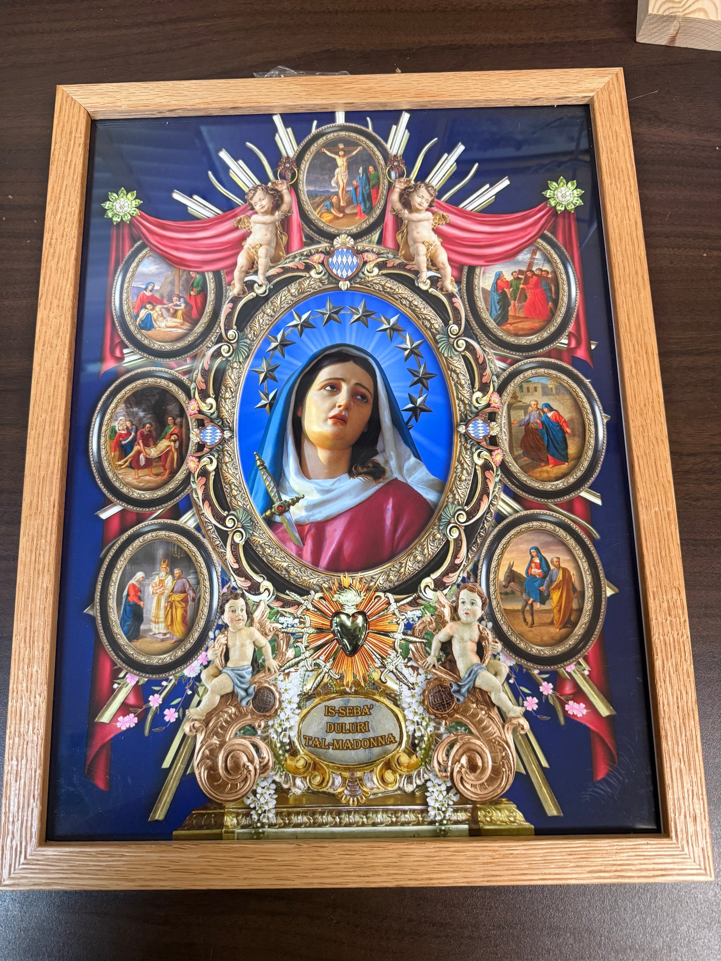 Our Lady of Sorrows Framed Image New #Gftshp-50