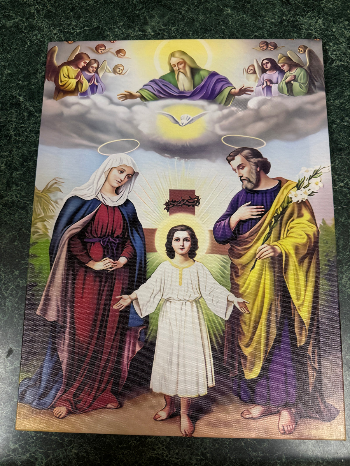"The Love of God- Holy Family" , 16" x `12" Canvas, New #Gftshp-269