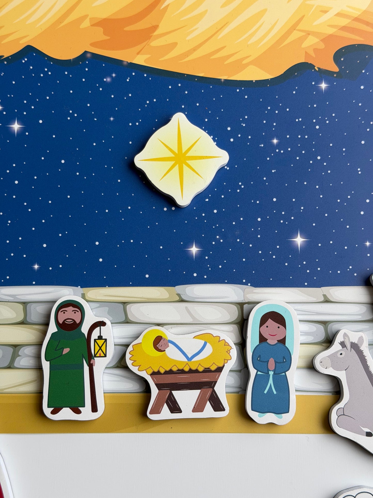 Saintly Heart Nativity Magnet Set