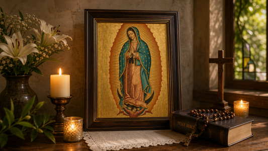 Our Lady of Guadalupe Icon 8 by 10 Print  display