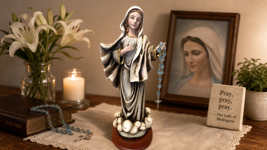 Our Lady of Medjugorje 8.5" Statue from Colombia