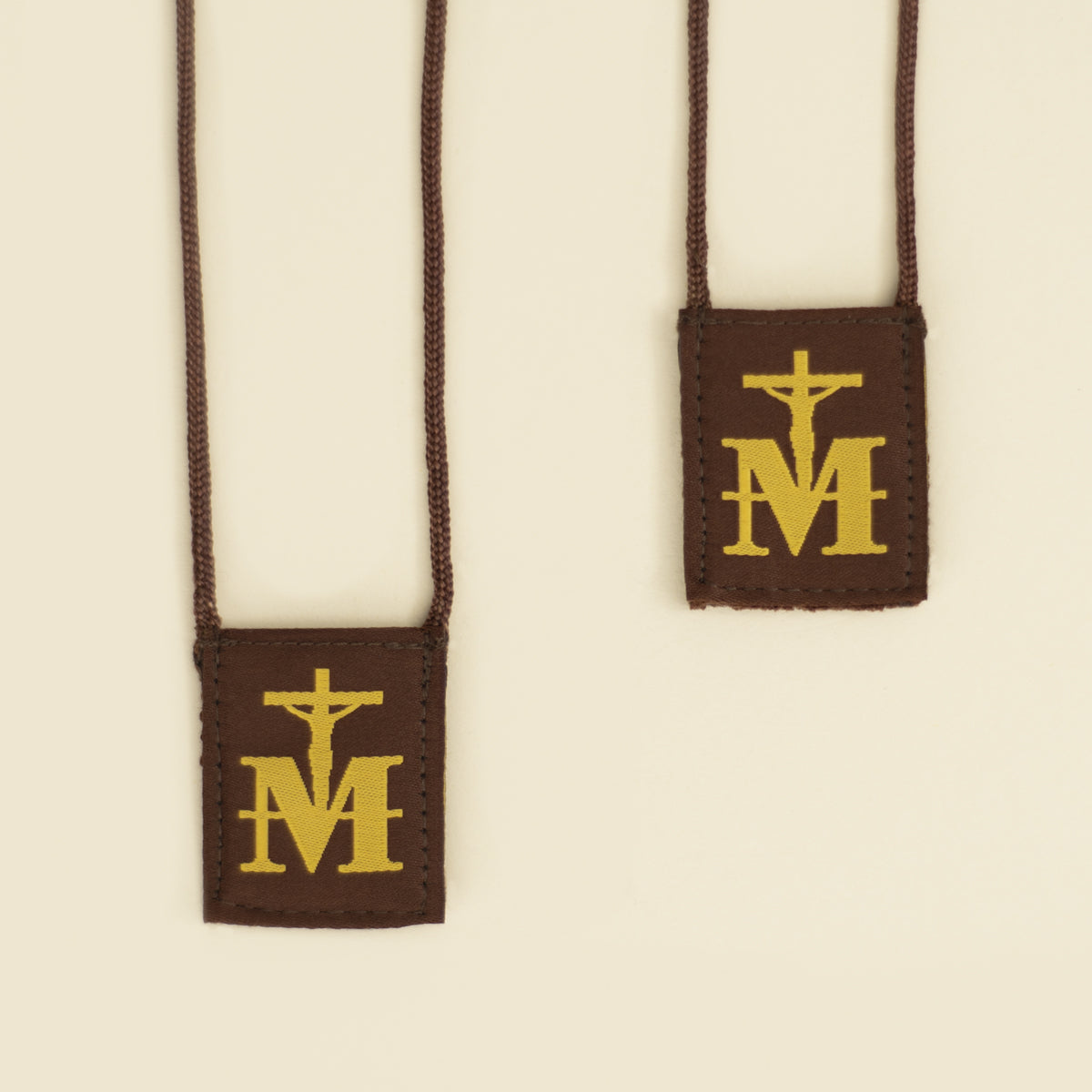 Marian Crucifix | Premium Brown Scapular - Journeys of Faith